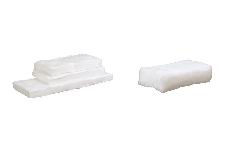 Ceramic fiber insulation modules and folded blocks for furnace lining